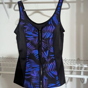 Swimsuits for All tankini and two bike shorts size 16